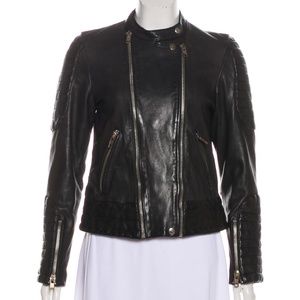 MAJE Leather Moto Jacket